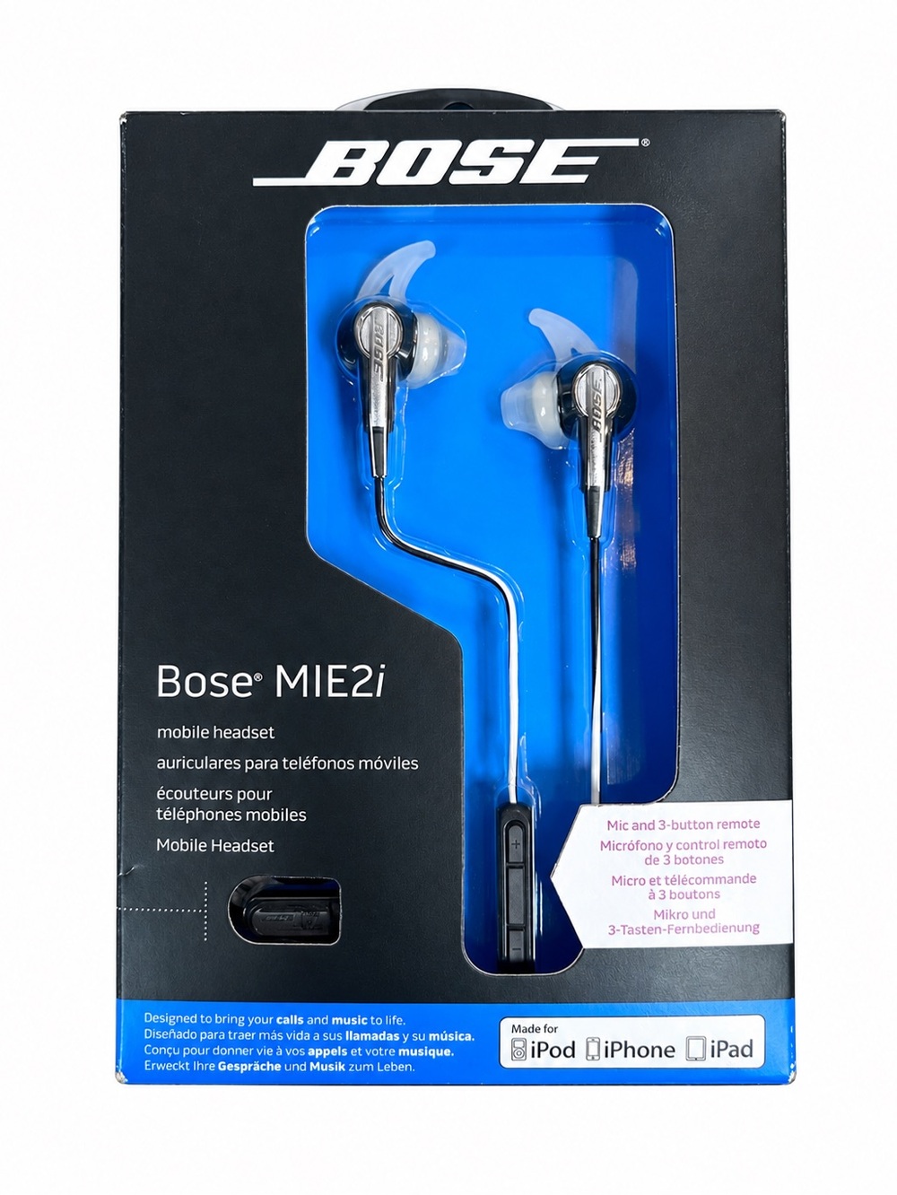 Bose MIE2i Mobile Headset with Inline Mic & Controls for Apple - Factory Sealed!